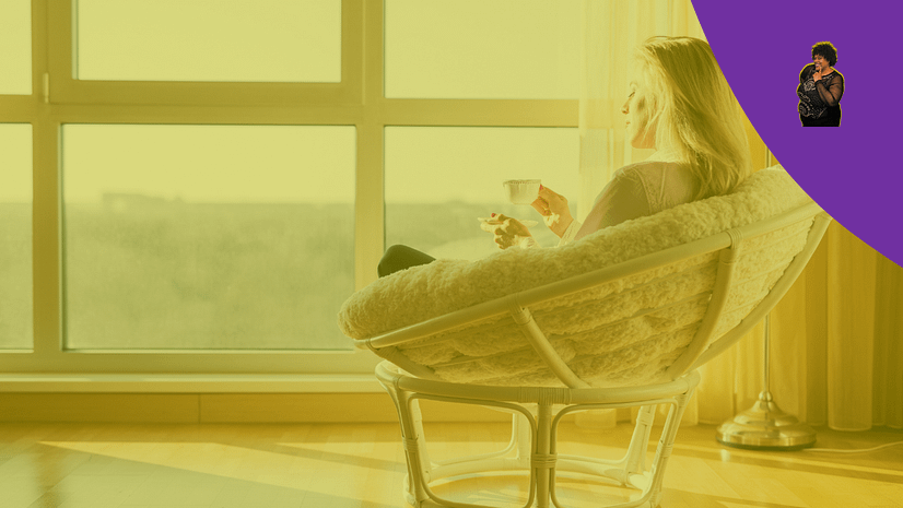 KG-Discover Your Life Purpose with Mindfulness woman being the moment enjoy her tea/coffee and enjoying the view
