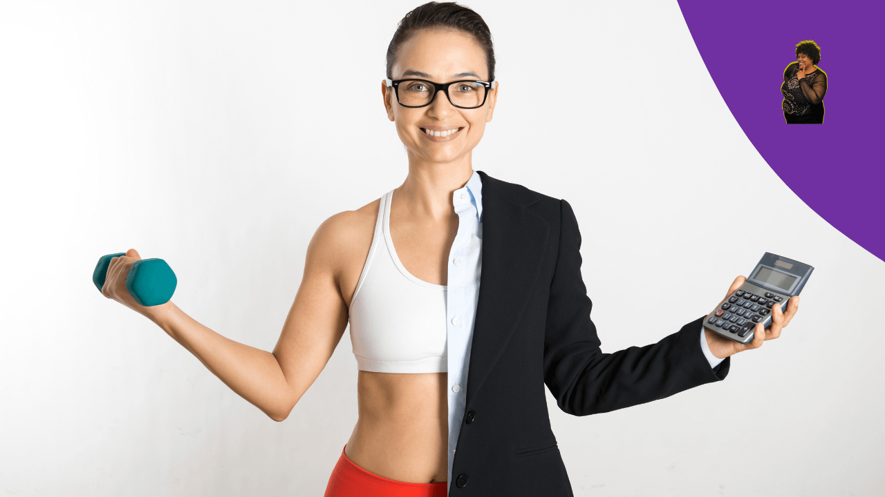 KG-KeishaGolder Work Life Balance BPImage2-1280x720 A woman wearing leisure and office clothes looking for balance